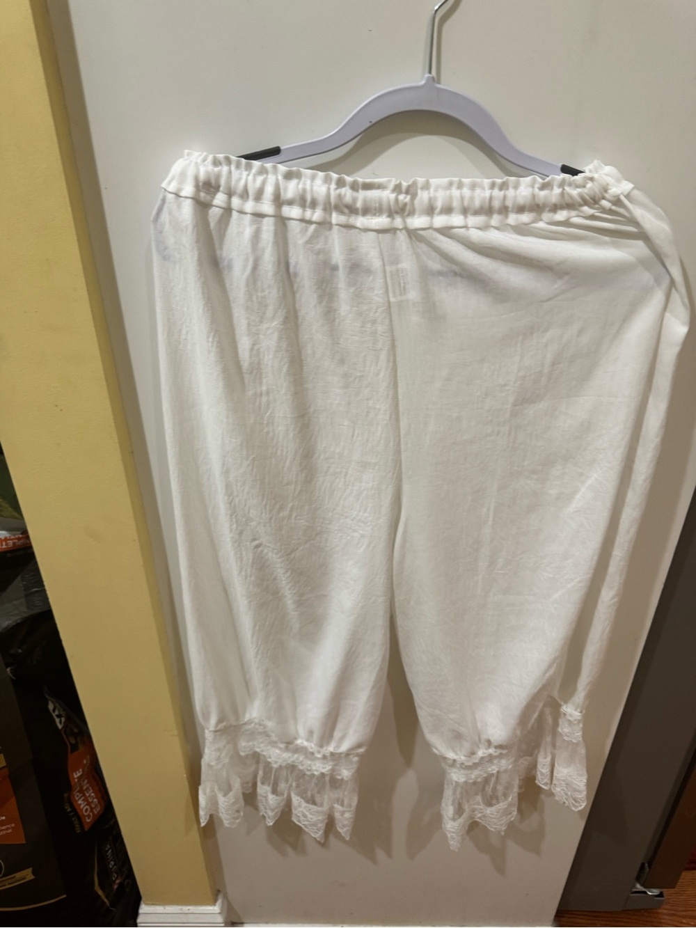 White Lace Trim Bloomers - Picture 2 of 7